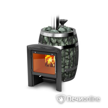 Дровяная банная печь TMF Саяны II Carbon Витра ЗК в Мытищах