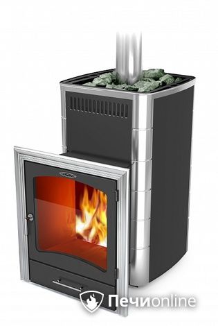 Дровяная банная печь TMF Калина II Inox БСЭ антрацит НВ ПРН в Мытищах