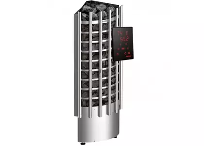 Электрокаменка для сауны Harvia Glow Corner TRC70XE c цифровой панелью управления в Мытищах