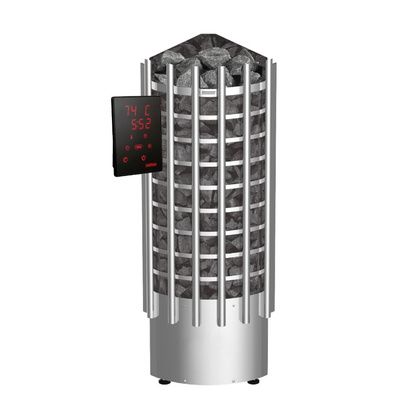 Электрокаменка для сауны Harvia Glow Corner TRC90XE c цифровой панелью управления в Мытищах