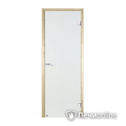 Дверь для бани Harvia Стеклянная дверь для сауны 7/19 коробка сосна сатин D71905М в Мытищах